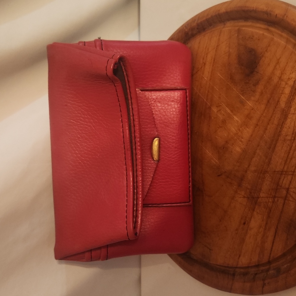 Vintage 1972 Case Pebbled Red Leather Mens Tobacco/Pipe pouch